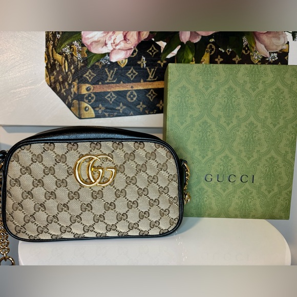 🤎✨SOLD✨🤎 Gucci GG Marmont Quilted Camera Crossbody Bag - Picture 2 of 9